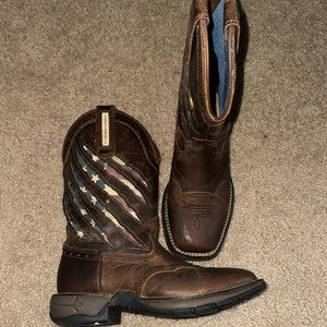 SHYANNE WOMEN'S XERO GRAVITY LITE FLAG WESTERN PERFORMANCE BOOTS